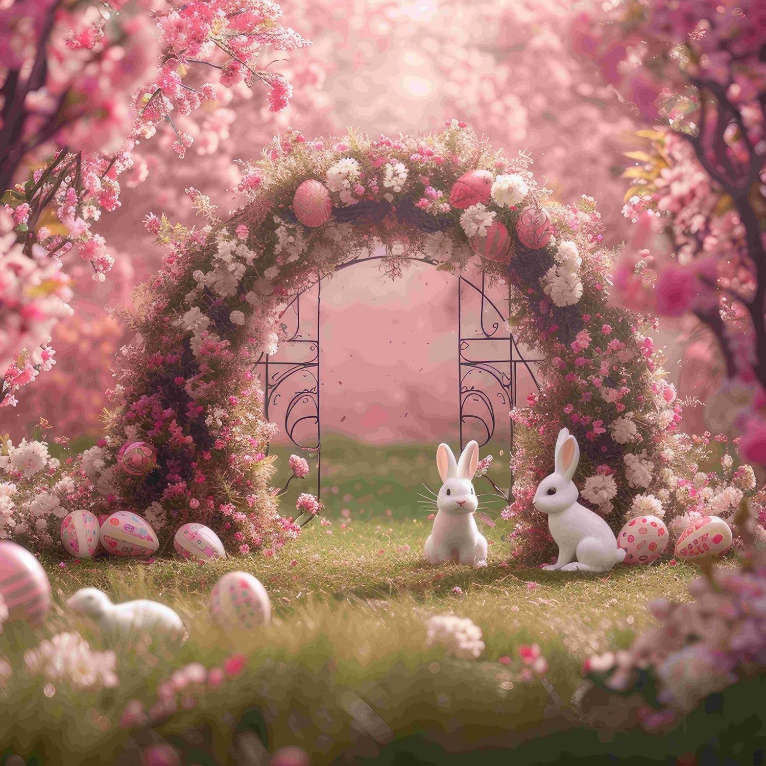 Easter Fence Wallpaper