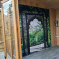 Charger l'image dans la visionneuse de la galerie, Trellis Moon Gate Garden Fence Wallpaper Garden Backdrop
