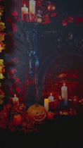 Charger et lire la vidéo dans la visionneuse de la galerie, Spooky Hearth Halloween Backdrop
