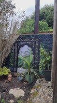 Load and play video in Gallery viewer, Trellis Moon Gate Garden Fence Wallpaper Garden Backdrop
